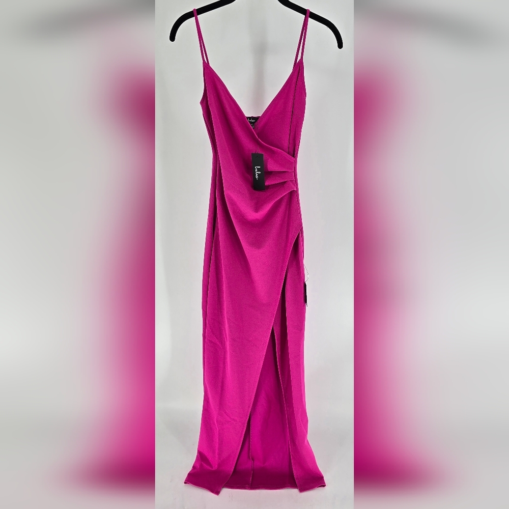 Lulu's Vibrant Pink Maxi Dress